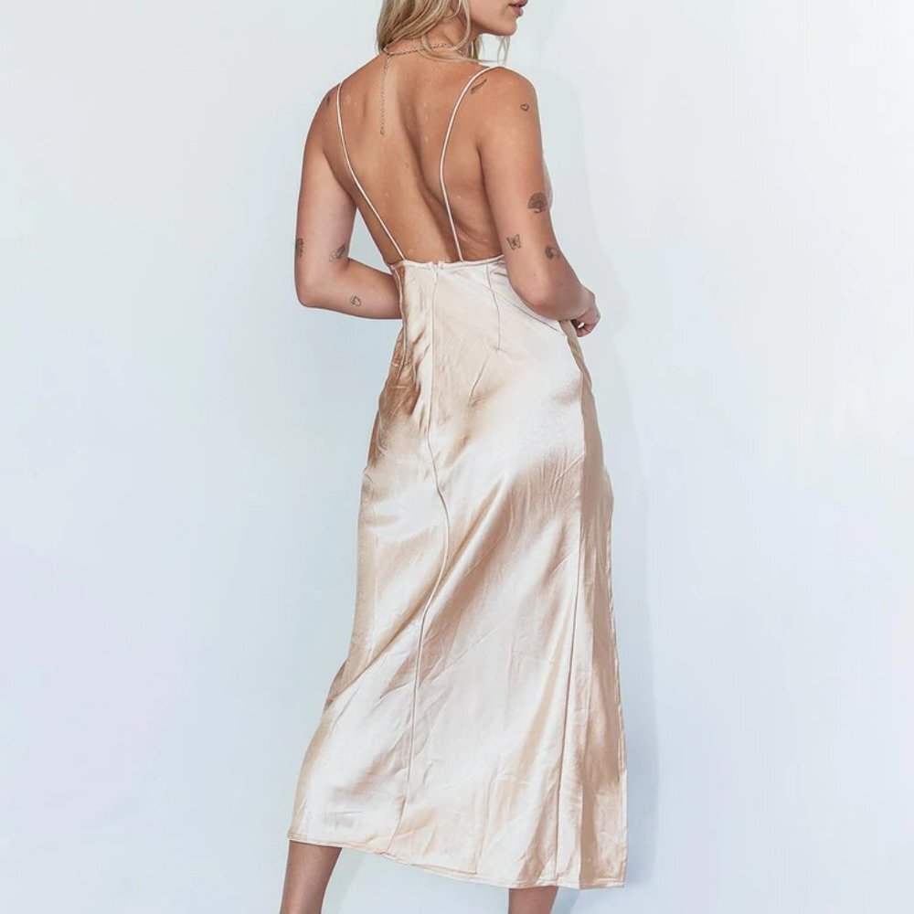#24❤️ Princess Polly exclusive Lioness walk the line in Champagne dress - Picture 4 of 4